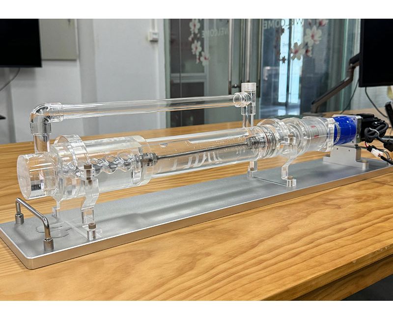 Pièces de précision de pompe à vis en acrylique usinées sur mesure - DP03
