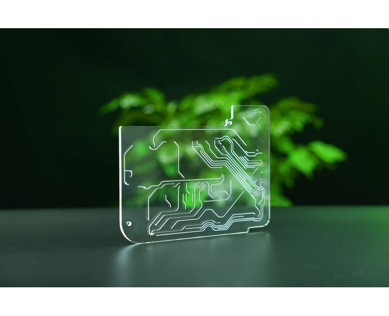 Puces microfluidiques acryliques personnalisées Pièces PMMA - Micro-01
