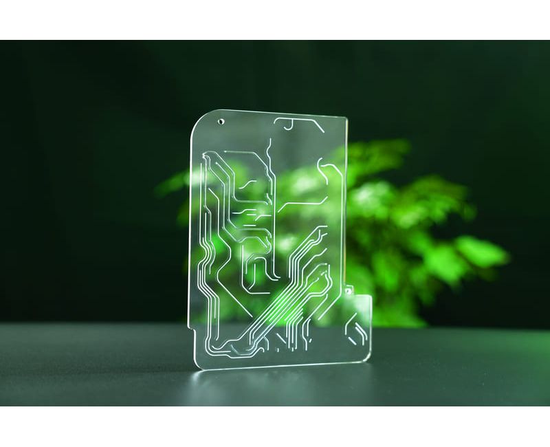 Puces microfluidiques acryliques personnalisées Pièces PMMA - Micro-01