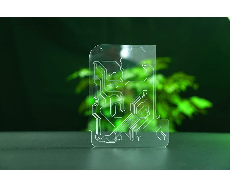 Puces microfluidiques acryliques personnalisées Pièces PMMA - Micro-01